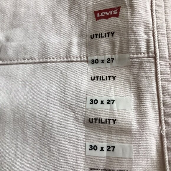 Levi’s Light Pink Utility Pants 30x27 Slim‎ Fit Mid Rise Ankle Length - Picture 4 of 7